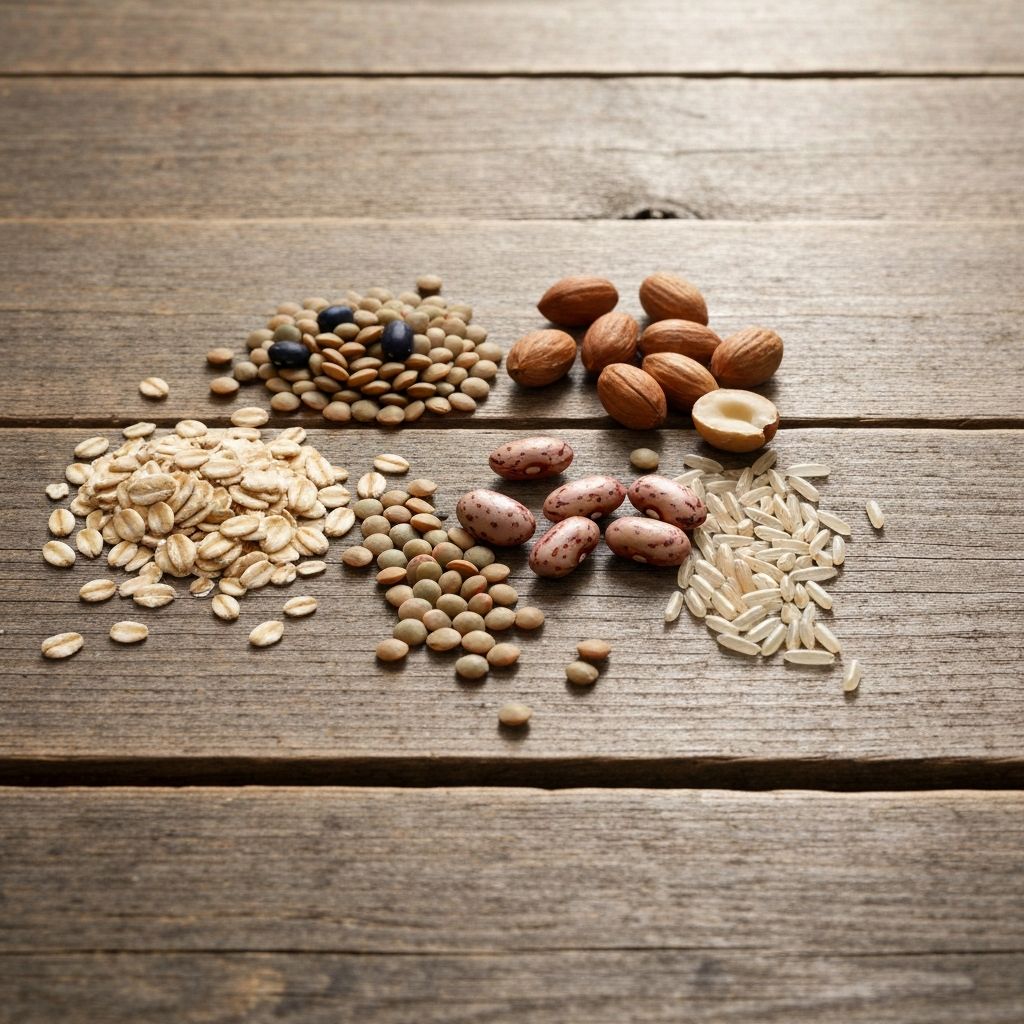 Whole grains and legumes